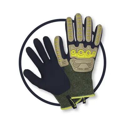 Treadstone Ultimate Gardening Gloves Brown & Navy Medium - image 1