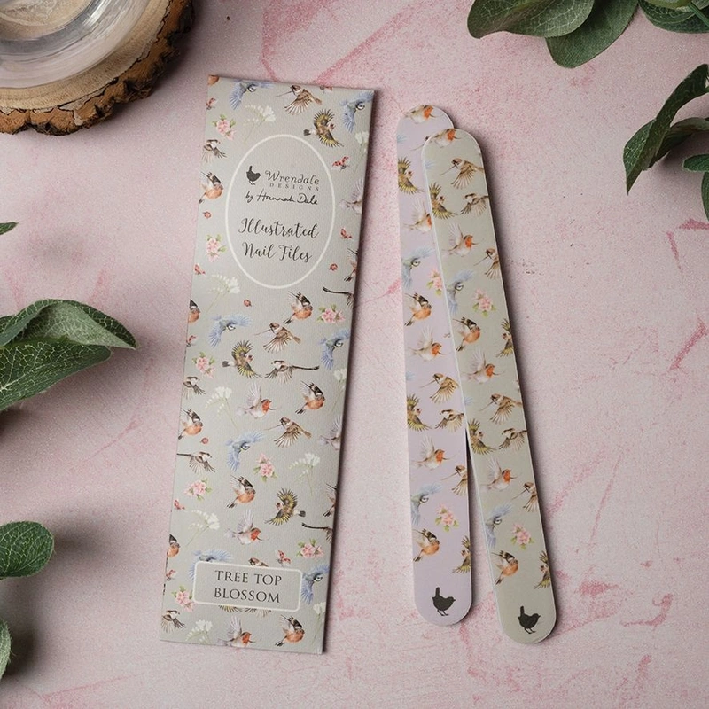 Wrendale Nail File Set Bird - Tree Top Blossom - image 2