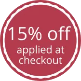 15% Off Applied (Red)