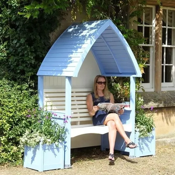 AFK Cottage Arbour Cornflower & Cream - image 1