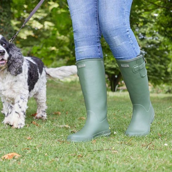 Briers Classic Rubber Wellies Green 7/41 - image 1