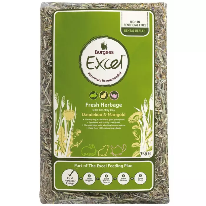 Burgess Excel Feeding Hay Herbage 1kg