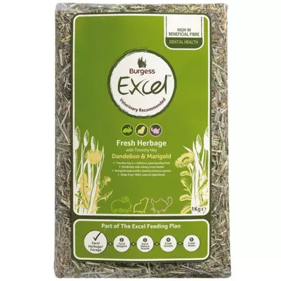 Burgess Excel Feeding Hay Herbage 1kg