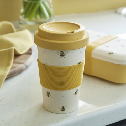 Cooksmart Bumble Bees Bamboo Mix Travel Mug