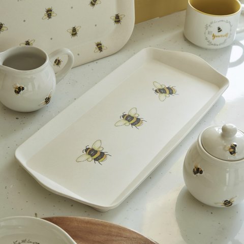 Cooksmart Bumble Bees Bamboo Small Tray