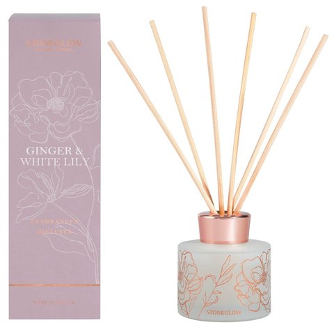 Stoneglow Day Flower - Ginger & White Lily - Reed Diffuser 120ml