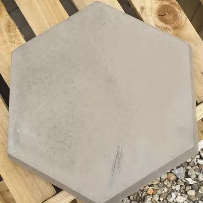 Deco-Pak Hexagon Stepping Stone Grey