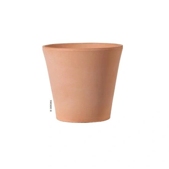 Deroma Vaso Save R 25 Cm In Plastica Fard Bianco - Resistente Al Gelo E UV