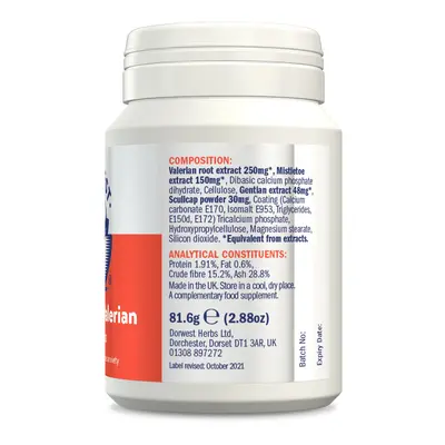 Dorwest Scullcap & Valerian Tablets 200 - image 2