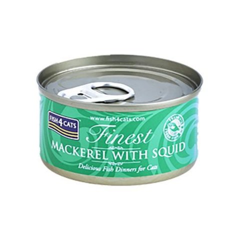 Fish4Cats Finest Mackerel & Squid 70g