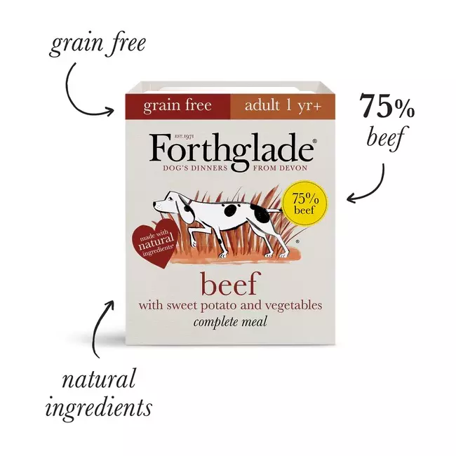 Forthglade Grain Free Adult Beef 395g