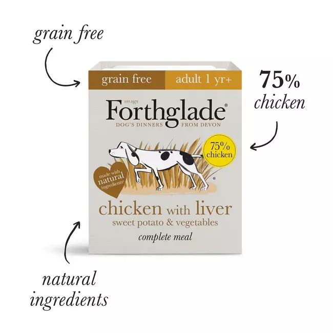 Forthglade Grain Free Adult Chicken & Liver 395g