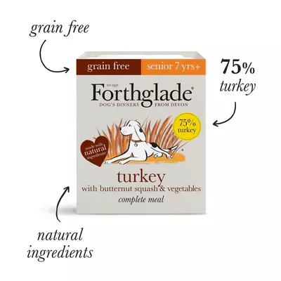 Forthglade Grain Free Senior Turkey 395g
