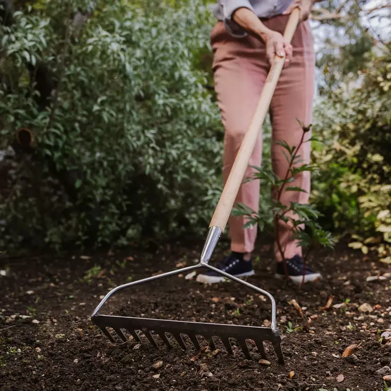 Kent & Stowe Garden Life Compact Stainless Steel Soil Rake - image 3