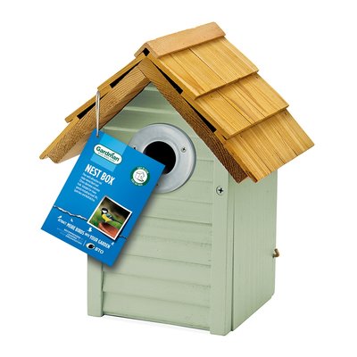 Gardman Beach Hut Nest Box - Sage Green