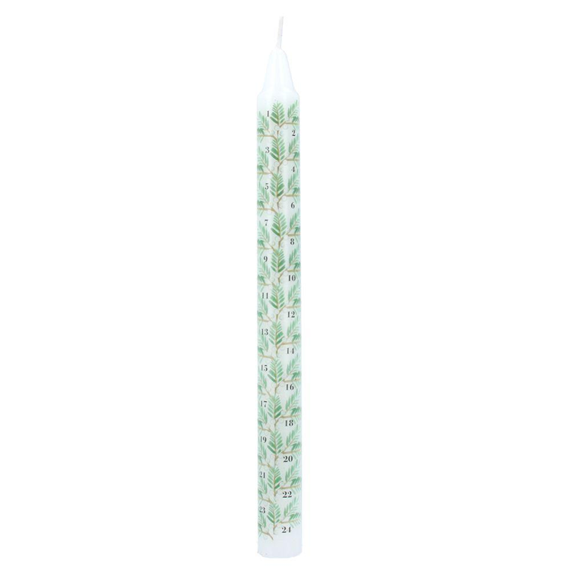 Gisela Graham Advent Candle Fir Sprigs & Berries