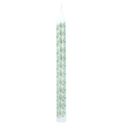 Gisela Graham Advent Candle Fir Sprigs & Berries