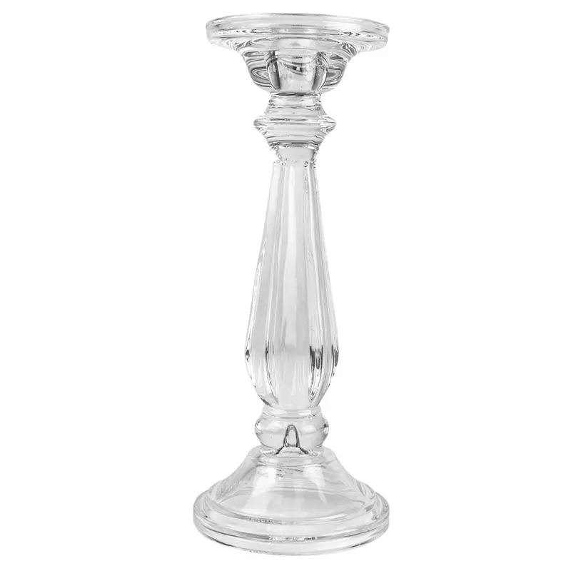 Grand Illusions Glass Candlestick Tilbury Clear - image 1