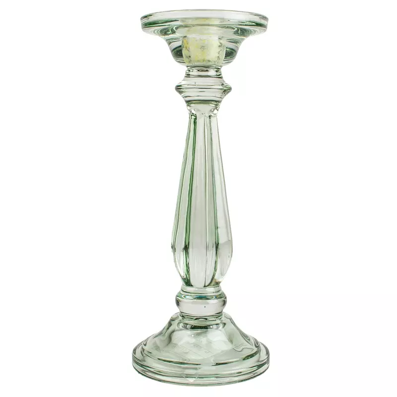 Grand Illusions Glass Candlestick Tilbury Light Green - image 1