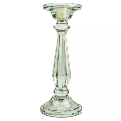 Grand Illusions Glass Candlestick Tilbury Light Green - image 1