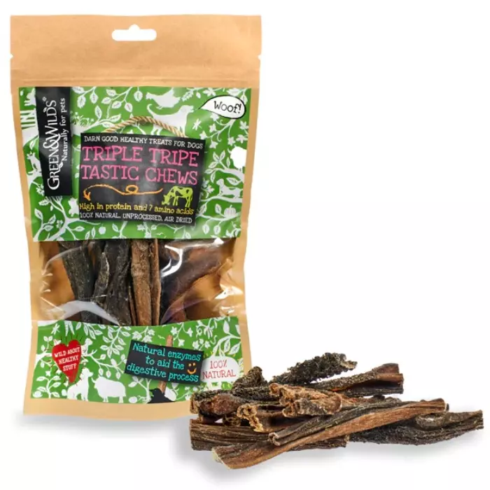 Green & Wilds Triple Tripe Tastic Chews 100g