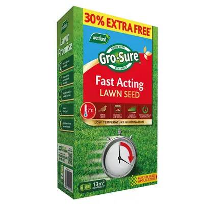 Gro-Sure Fast Acting Lawn Seed 390g