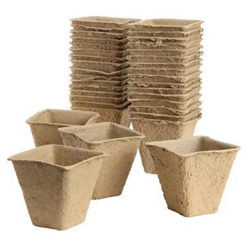 Gro-Sure Fibre Pots Square 6cm 20pk - image 2