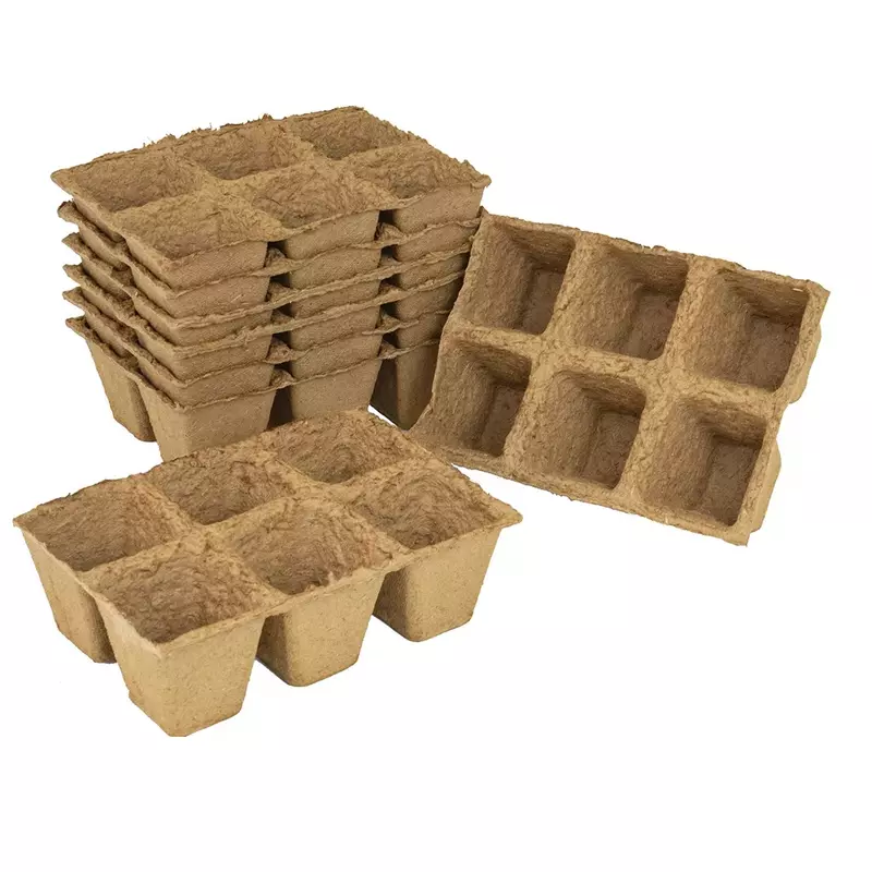 Fibre Pot 6cm Square 80 pack