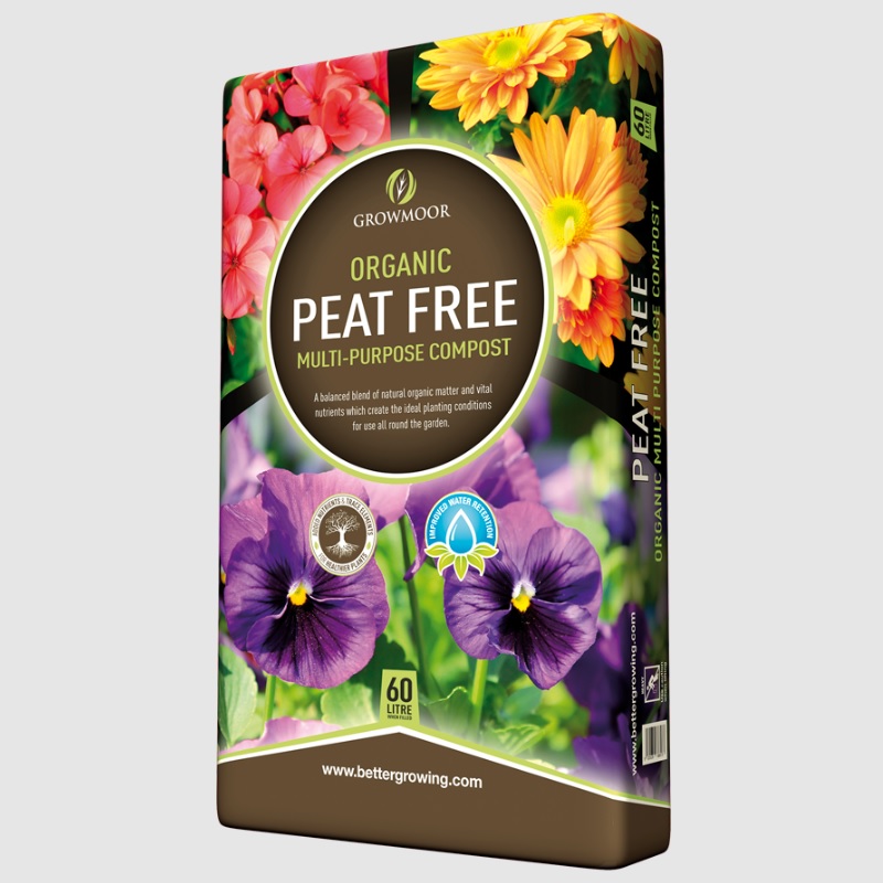 Growmoor Peat Free Multi Purpose Compost 60L Groves Nurseries