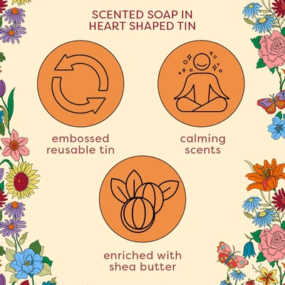 Heathcote & Ivory Love Revival Soap in Heart Shaped Tin - image 2