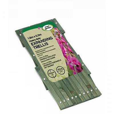 Heavy Duty Expanding Trellis - Green 1.8 x 0.3m