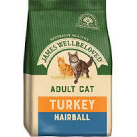 James Wellbeloved Adult Hairball Turkey 1.5kg