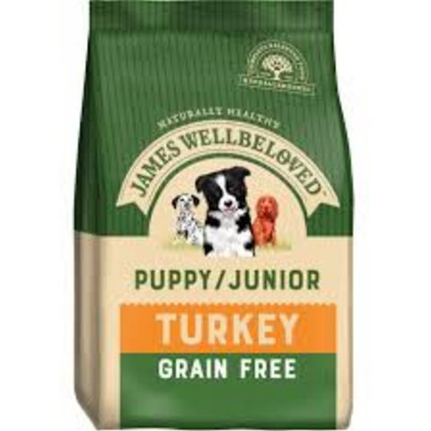 JW Grain Free Pup/Jun Turkey 1.5kg
