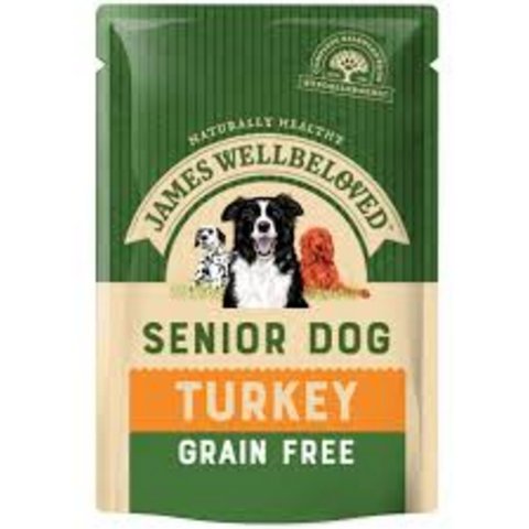 JW Pouch Grain Free Senior Turkey 100g