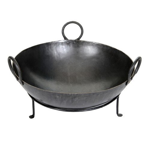 Kadai Cooking Bowl 36cm With 3 Chains and Stand - image 2