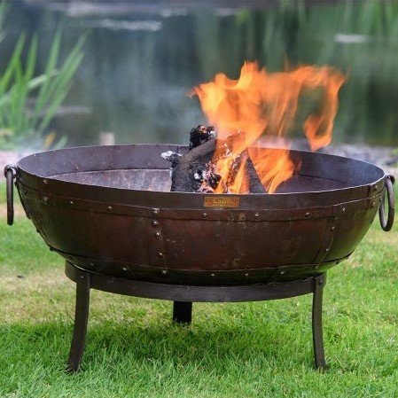 Kadai Recycled Firebowl On High and Low Stands 60cm - image 3