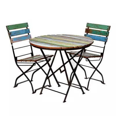 Kadai Teak Folding Table - image 2