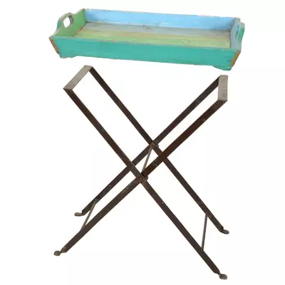 Kadai Teak Tray & Stand - image 2