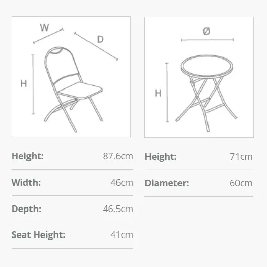 Caffe roma bistro set deals