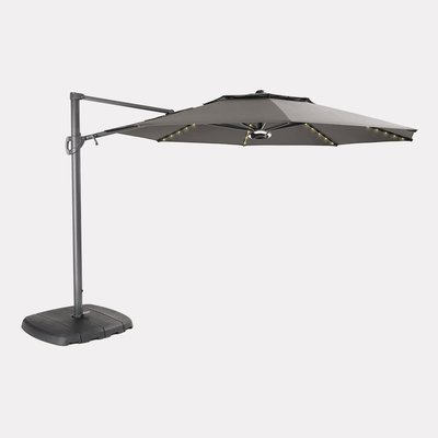 Kettler Free Arm Parasol - 3.3m Grey Taupe