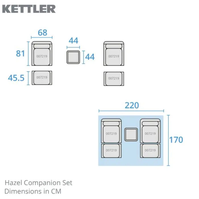 Kettler Hazel Wicker Companion Set - image 5