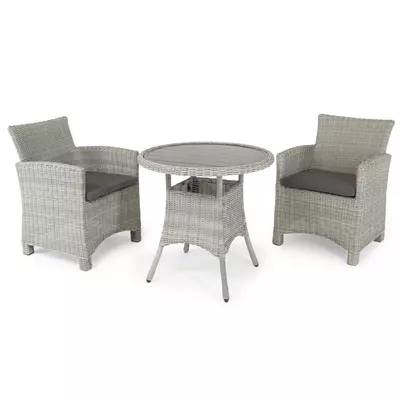 Kettler Palma Bistro Set Whitewash