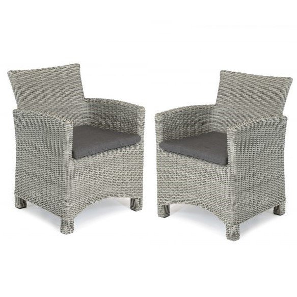 Kettler Palma Dining Chairs Pair Whitewash