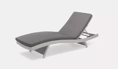 Kettler Universal Wicker Lounger Whitewash - image 2