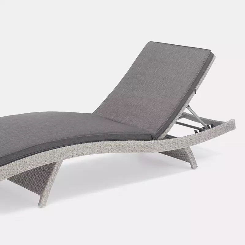 Kettler Universal Wicker Lounger Whitewash - image 1