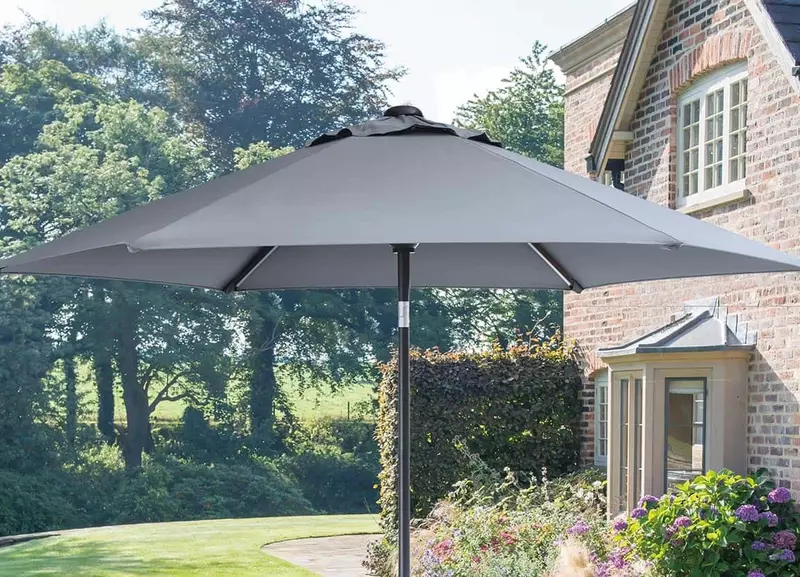 Kettler Wind-Up Parasol 3m Taupe - image 2