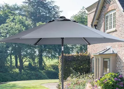 Kettler Wind-Up Parasol 3m Taupe - image 2