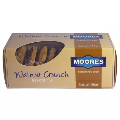 Moores Walnut Crunch Biscuits 150g