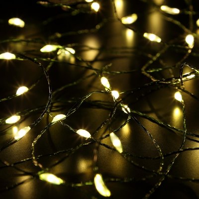 Noma 360 Warm White Micro Led Tree Lights With Green Wire