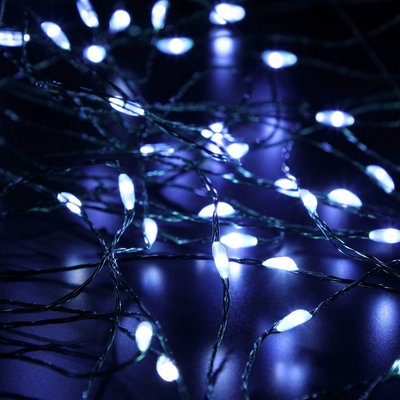 Noma 360 White Micro Led Tree Lights With Green Wire